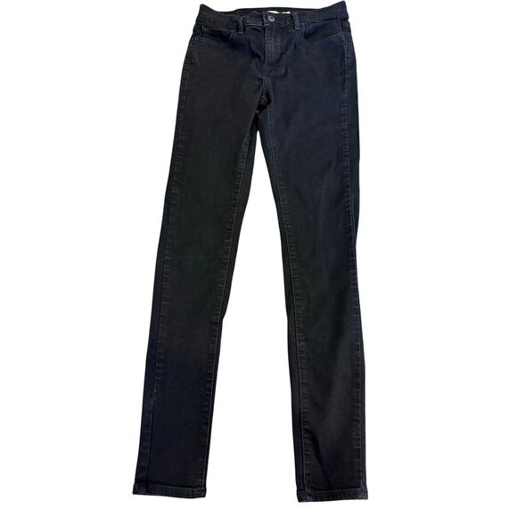 LEVI's 710 Black Super Skinny Denim Jeans Women size 28 - Picture 1 of 8